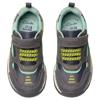 CLARKS BOYS STRAP TRAINER - GREY GREEN